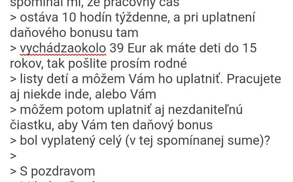 Daňový bonus - vysvetlenie
