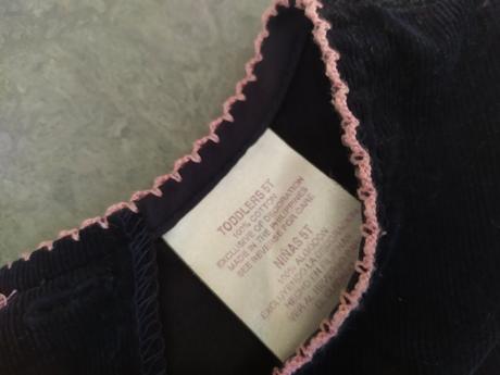 Šaty z pracieho kordu 104/110, 104