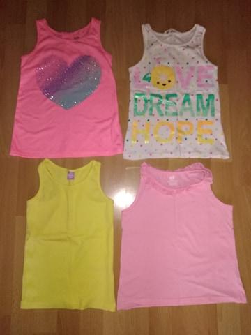 Tielka 4ks hm (116/122/128-malo nosene, h&m,116