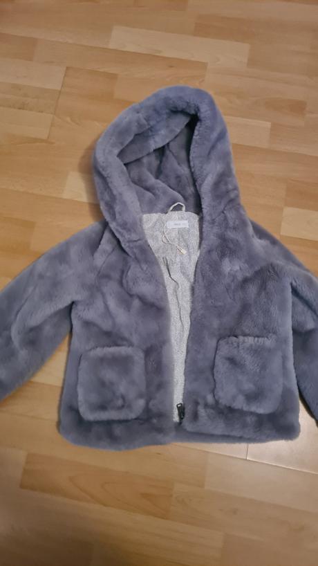 Prenádherný kožúštek značky mango kids, mango,122