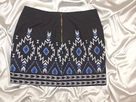 H&m divided vyšívaná sukňa, h&m,40