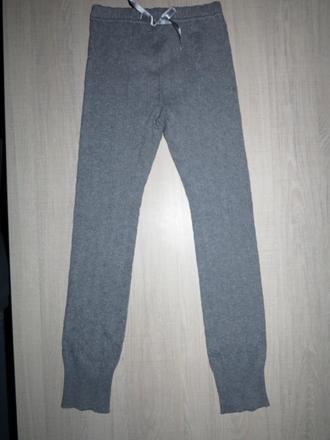 Sivé vzorované úpletové tepláčiky, kappahl,128