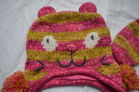 Mačičková čiapka a rukavice set 3- 6 rokov, next,110