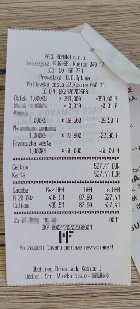 Francúska vesta paco romano, xl