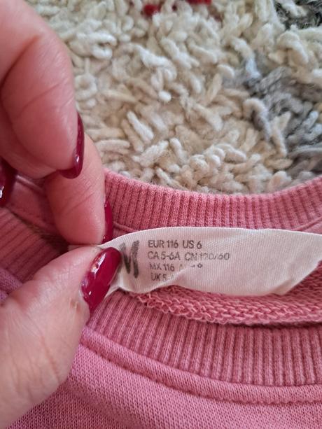 Mikinove saty, h&m,116