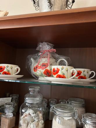 Čajova súprava vlčie maky, 