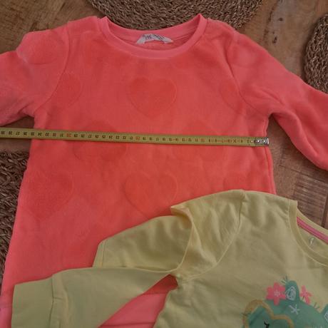 2x mikina, h&m,122