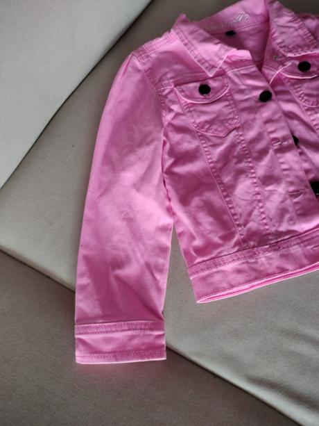 Ružová riflova bunda, denim co,128