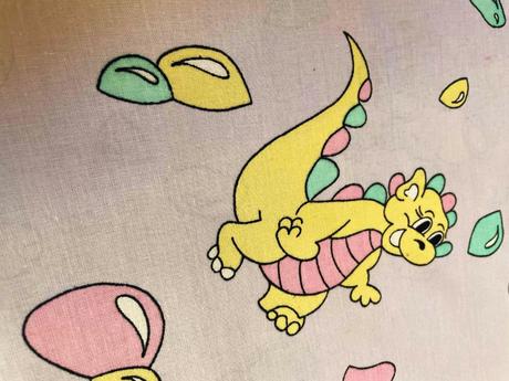 Bavln.poťah na obalenie dets.matraca dinosaury, 
