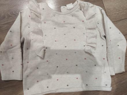 Pulóver s volánikmi, h&m,86