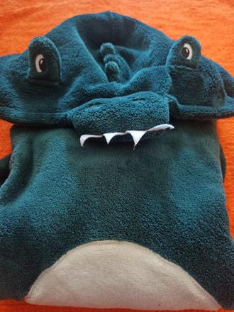 Mikina, hrubšia, krokodíl, nosena, 158