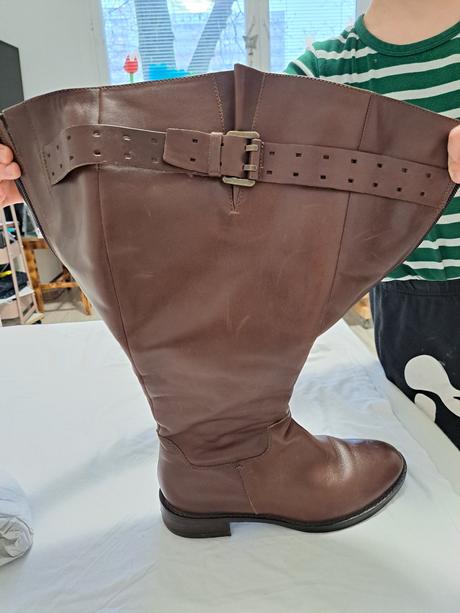 Hnede cizmy ecco, ecco,38