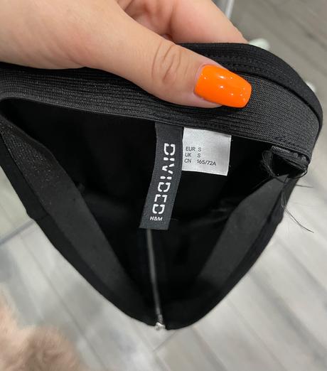 Čierna sukňa s, h&m,s