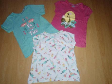 Letné tričenká 3x zvieratká-1cena, lupilu,104