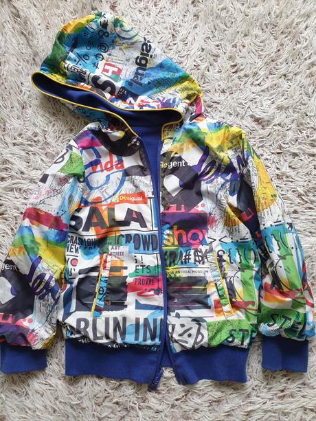 Obojstranna bundicka/mikina, desigual,116