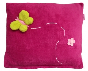 Vankúš dark pink meadow - väčší, 