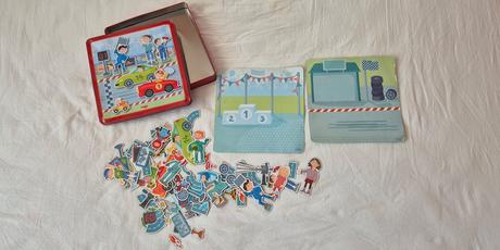 Magnetická knižka barvy a magnetická hra autá, 