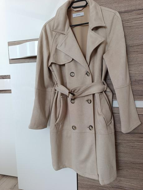 Semišový trenčkot, reserved,m