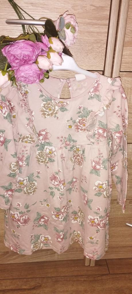 Kvietkované šaty, h&m,104