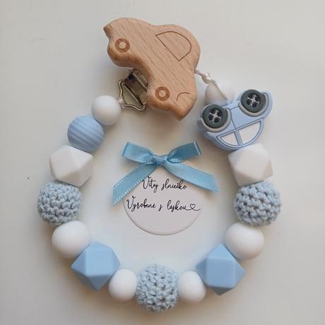 Retiazka na cumlík bez mena pre chlapčeka, 