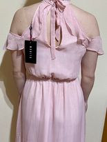 Ružové silónové šaty s opaskom, mohito,36