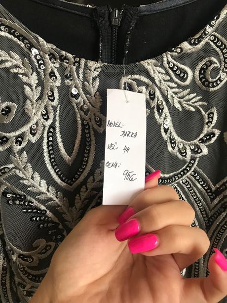 Nové kamienkové spoločenské šaty, 42 / 44