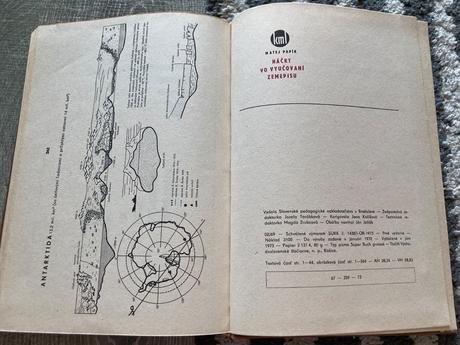 Náčrty vo vyučovaní zemepisu-prvé vyd.1973, 