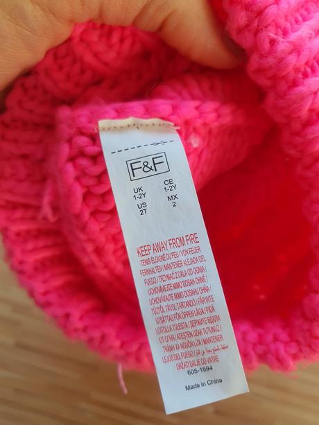 Neonova  ruzova vel. 1-2 r., f&f,86