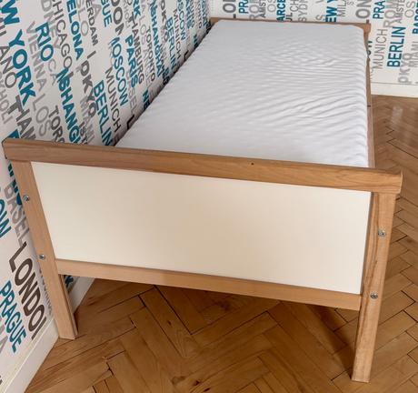 Detská posteľ ikea sniglar s roštom,matracom70x160, šírka (cm): 70,dĺžka (cm): 160