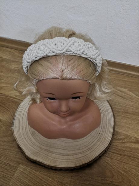 Macrame čelenka do vlasom, 