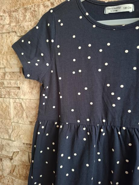 Šaty s bodkami 128, fox & bunny,128
