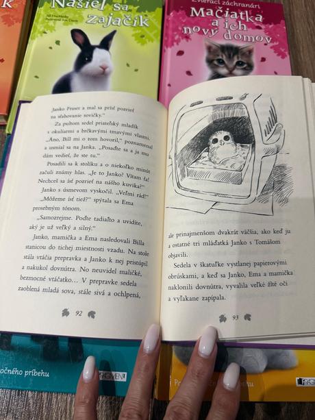 Set kníh zvierací záchranári,