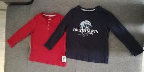 Tričká s dlhým rukávom 98/104, lupilu,98