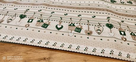 Dekoračná látka - home love - cena za 10 centimetr,