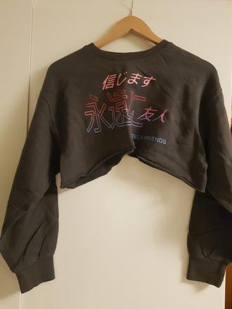 Crop  top mikina, bershka,s