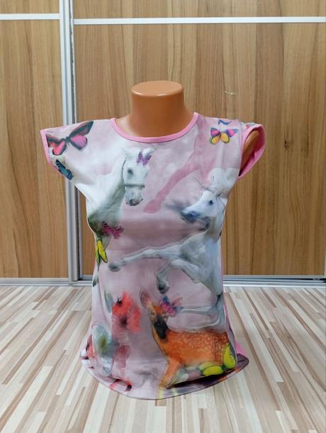 Tričko s jednorožcami a srnkami, 140