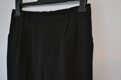 Čierne nohavice s vysokým pásom l, l