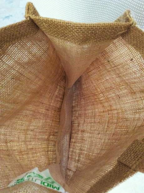 Jutová naturálna taška,