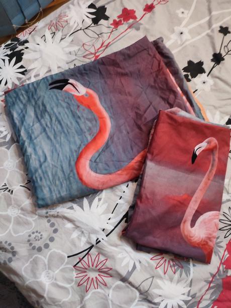 Obliečky s motívom plameniaka, šírka (cm): 135,dĺžka (cm): 190