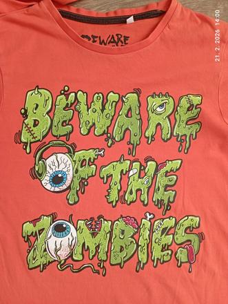 Zombie tričko, c&a,146