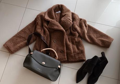 Dámsky krátky teddy bear kabát, reserved,m