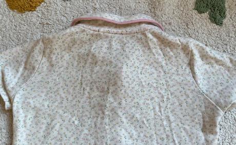 2x biele kvetované bavlnené pyžamo, f&f, 98, f&f,98