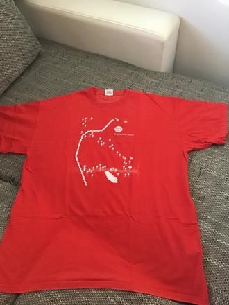 Tričko s vyblednutym pasom, l