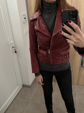 Kožená bunda zara, zara,xs