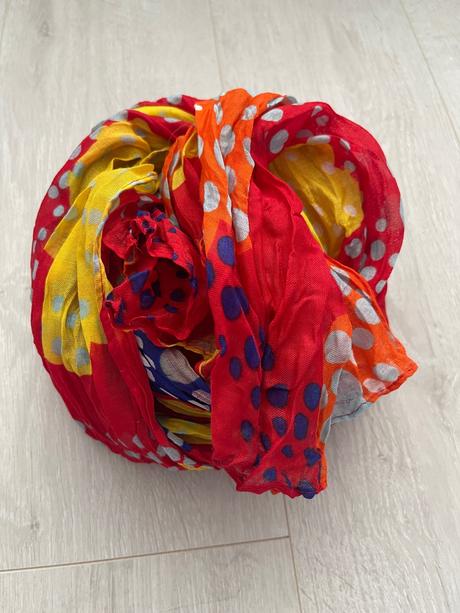Veľký pestrofarebný kvetovaný šál, 