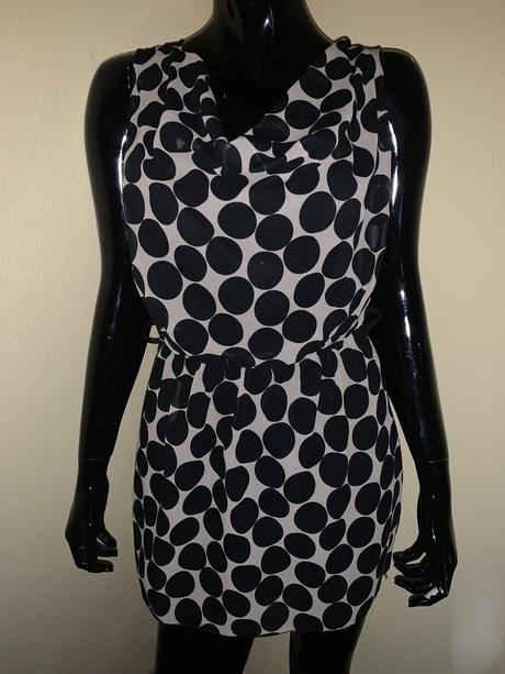 Bodkovaný top xs/s, tu,s