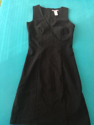 Mini cierne saty, xs