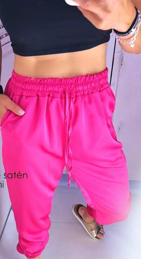 Saténové nohavice,