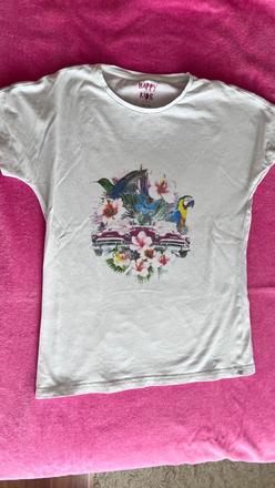 Tričko a pestrou potlačou, tchibo,134