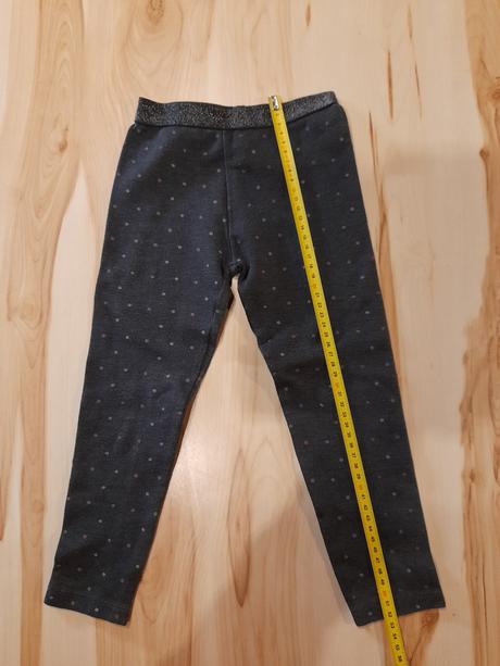 Mierne zateplené legínky pre štíhle dievčatko, 104